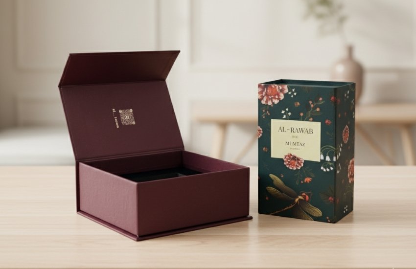 Perfume Boxes for al Rawab Oud by vintage offset